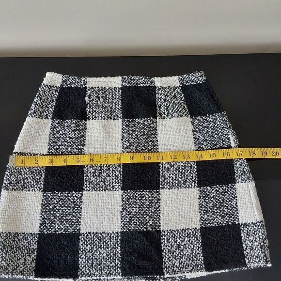 Forever 21 Skirt Size S Black/white Buffalo Check - Picture 6 of 6